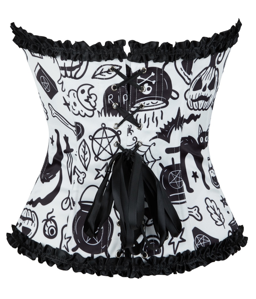 Digital Print Boned Corset