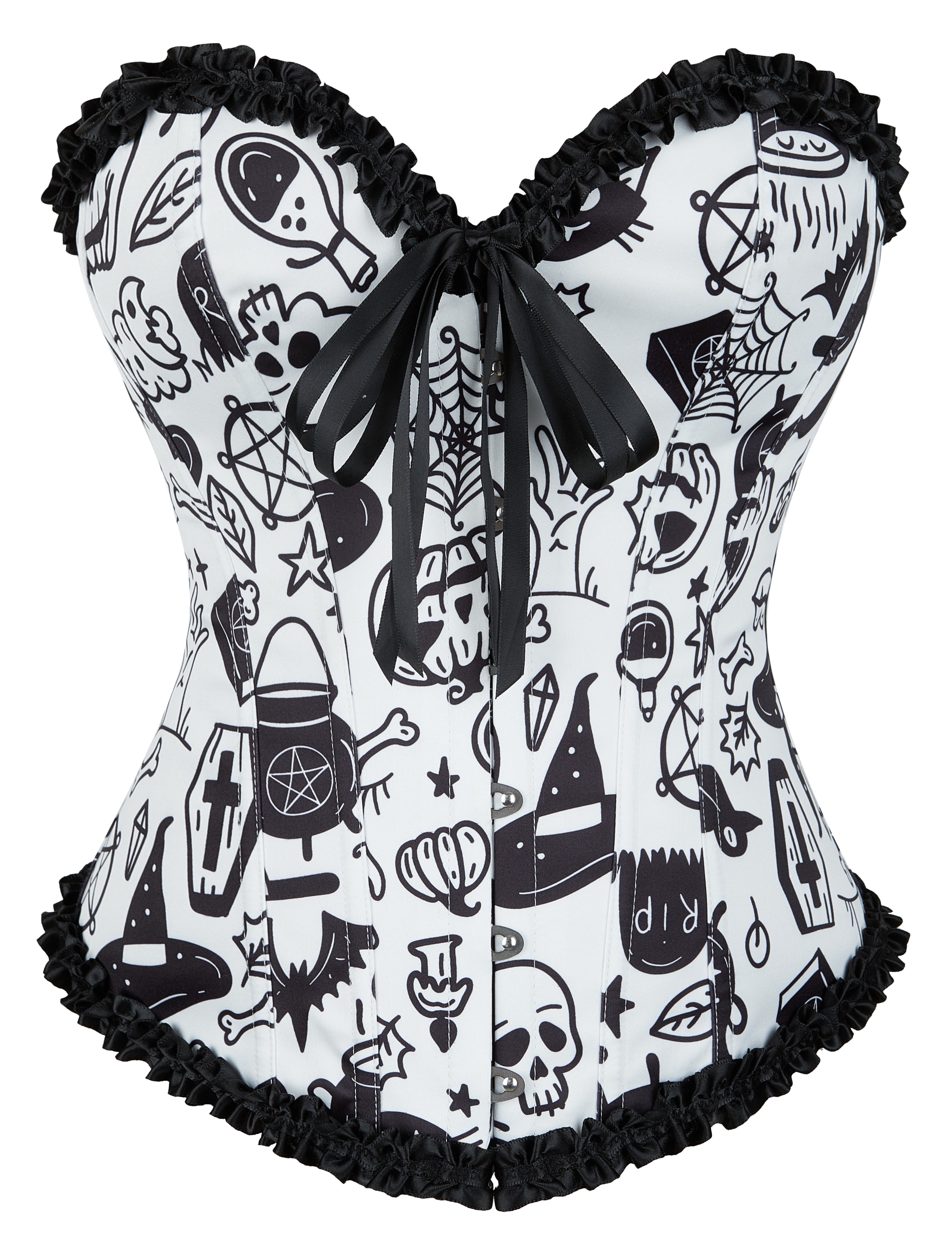 Digital Print Boned Corset