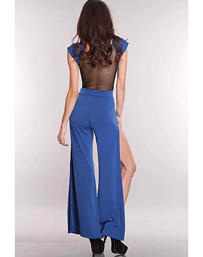 long jumper with side slits