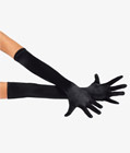 Satin Long Glove Black