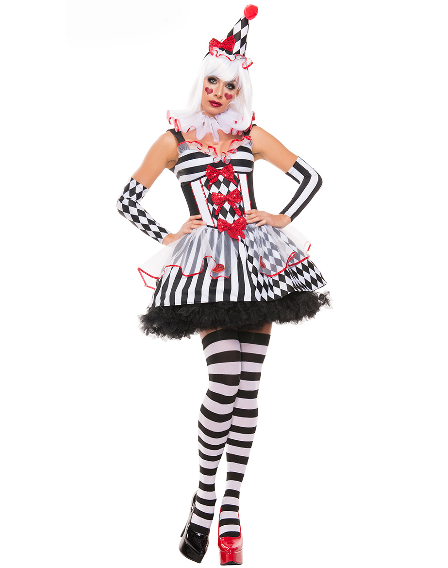 Harlequin Clown Costume Wholesale Lingerie Sexy Lingerie