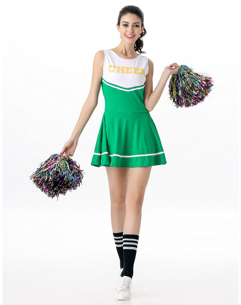 Sexy Cheerleader Costume Green - Wholesale Lingerie,Sexy Lingerie,China ...