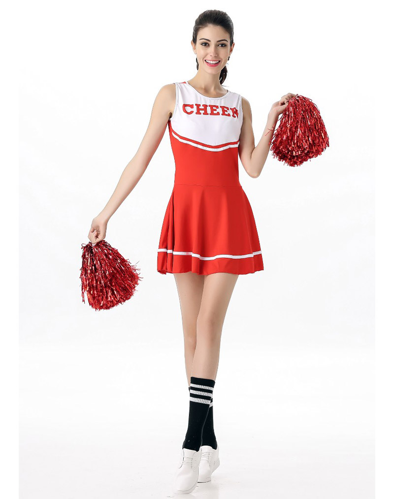 Sexy Cheerleader Costume Red Wholesale Lingerie Sexy Lingerie China Lingerie Supplier